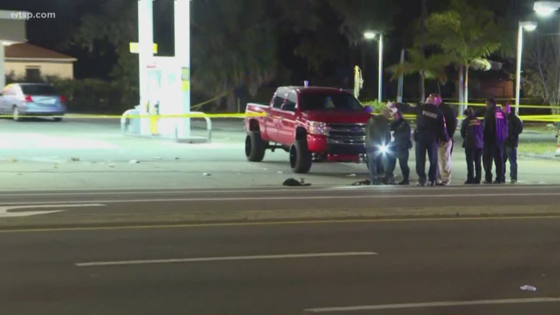 Police responding to a "chaotic" scene found two people shot at an intersection southwest of downtown St. Petersburg.