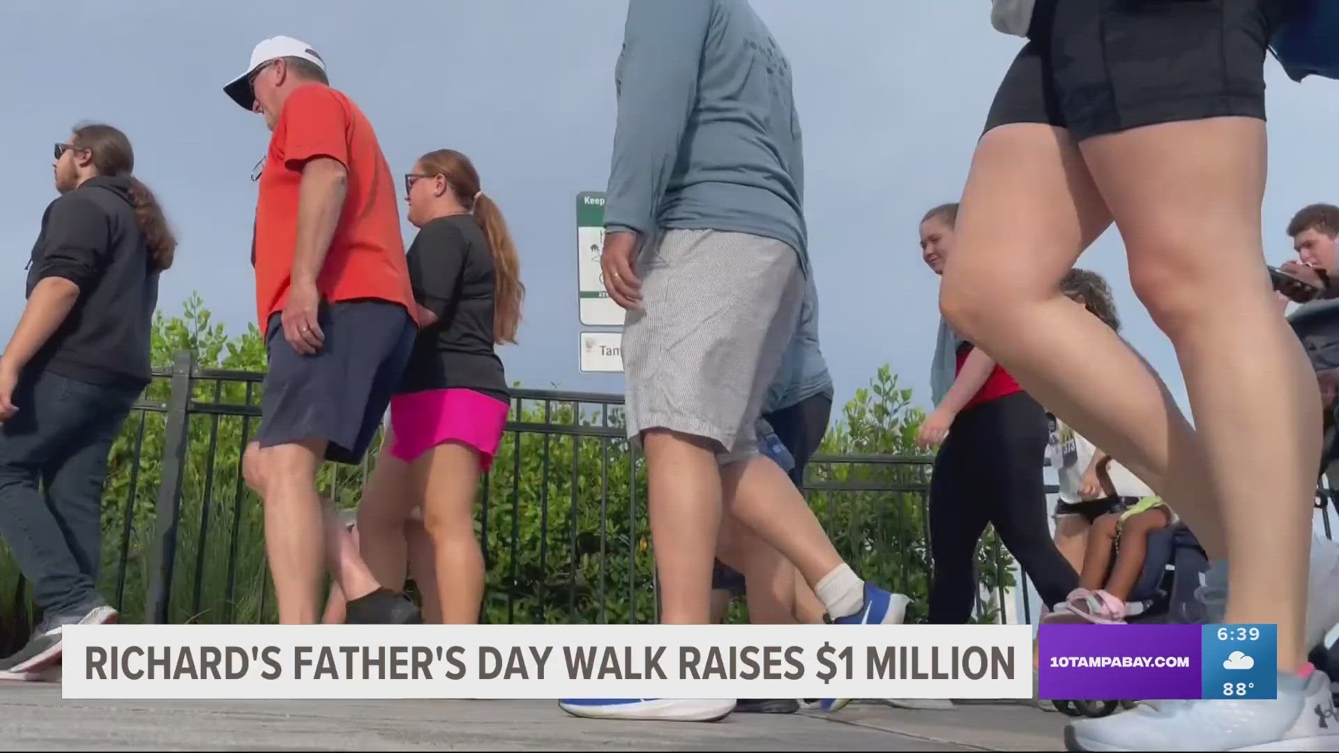 During the 10th annual event, race founder and cancer survivor Richard Gonzmart announced they'd raised a million dollars over the last decade of walks.