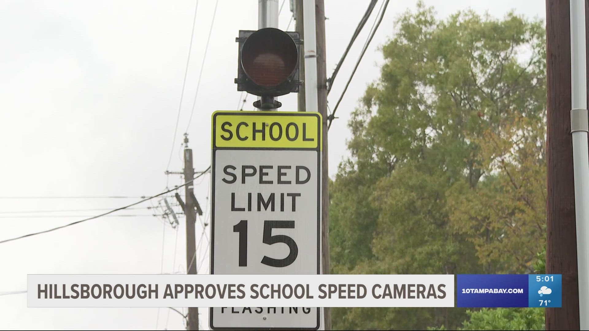 If you zip through a school zone, you'll soon have a ticket in the mail from the Hillsborough County Sheriff's Office.