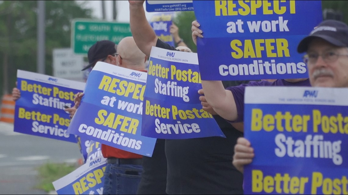 Postal Service Workers Protest In Tampa And Nationwide Wtsp Com   A9a5fa34 1472 490a Bc48 2ebbba1c4174 1140x641 