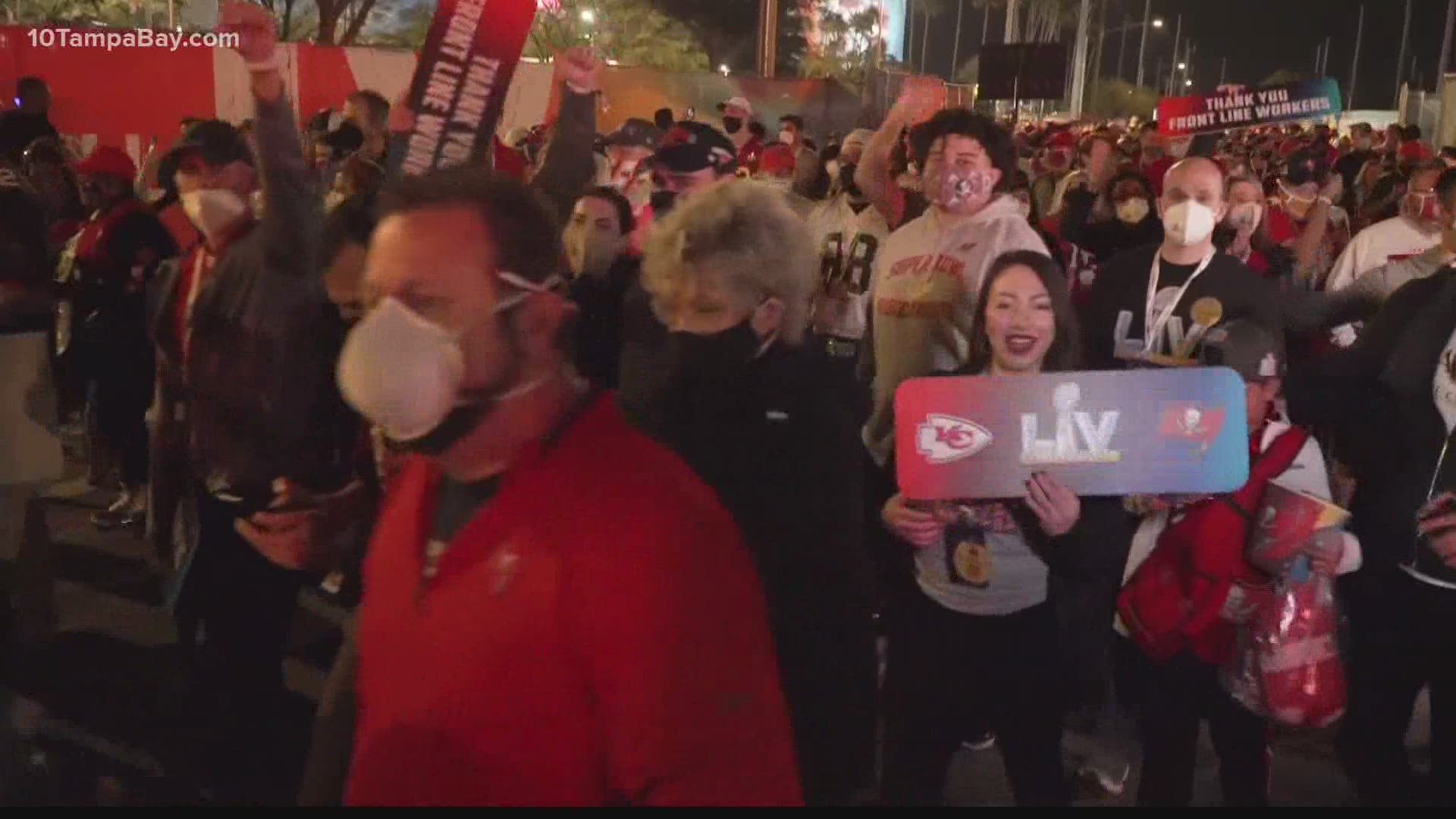 Despite a mandatory mask mandate issued by the City of Tampa, hundreds of videos showed maskless crowds celebrating the Bucs' Super Bowl victory.