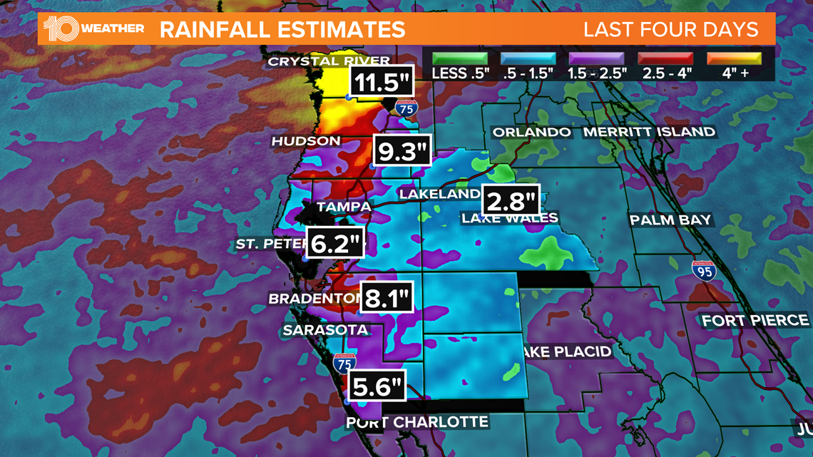 Even more heavy rain forecast for Tampa Bay