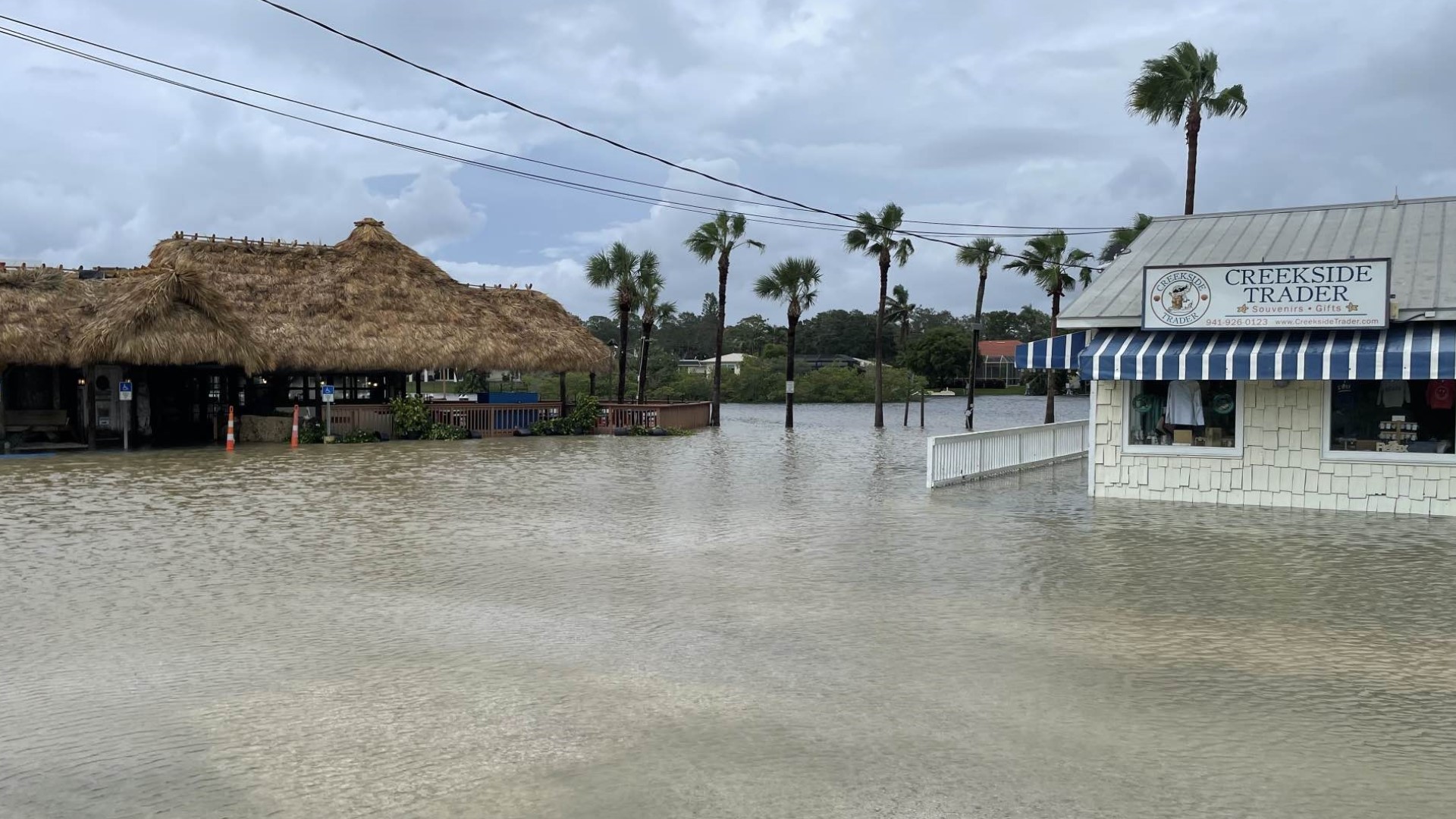Hurricane Idalia | At Phillippi Creek Village in South Sarasota off of Tamiami Trail. All businesses are closed.