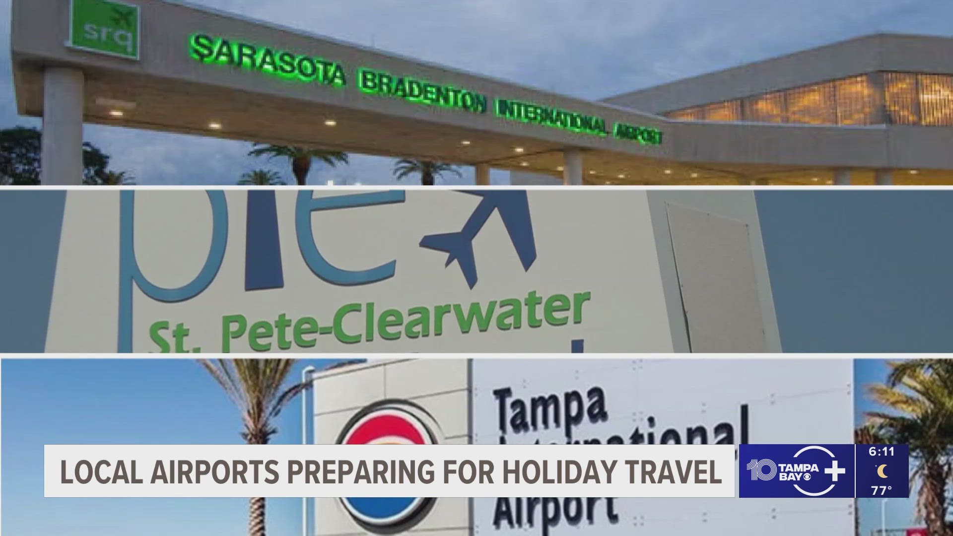 Thanksgiving travel rush underway at Tampa Bay area's largest airports ...
