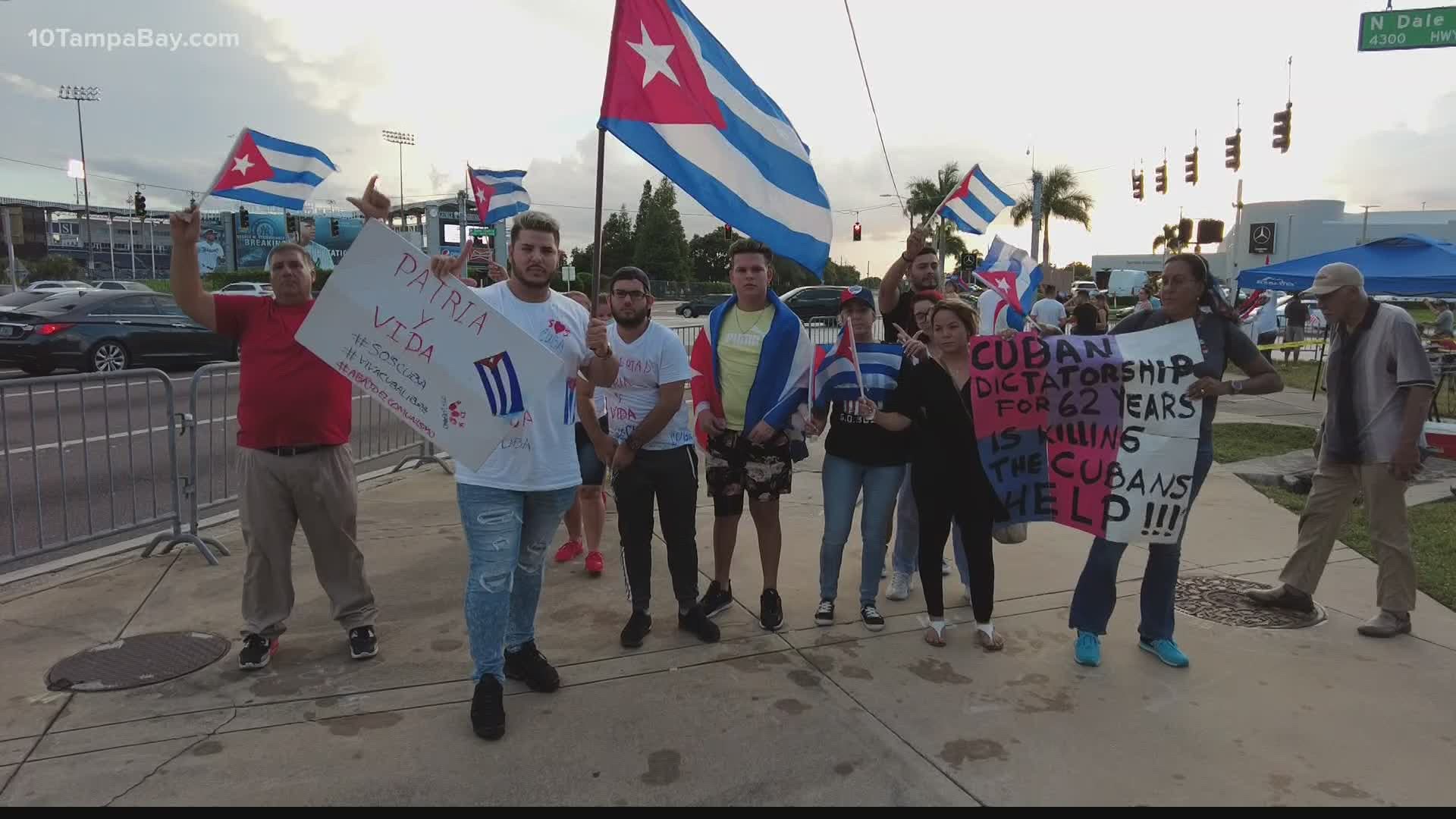 On Friday Cubans from all across Florida planned to take buses to Washington, D.C. and stand with groups from across the country.