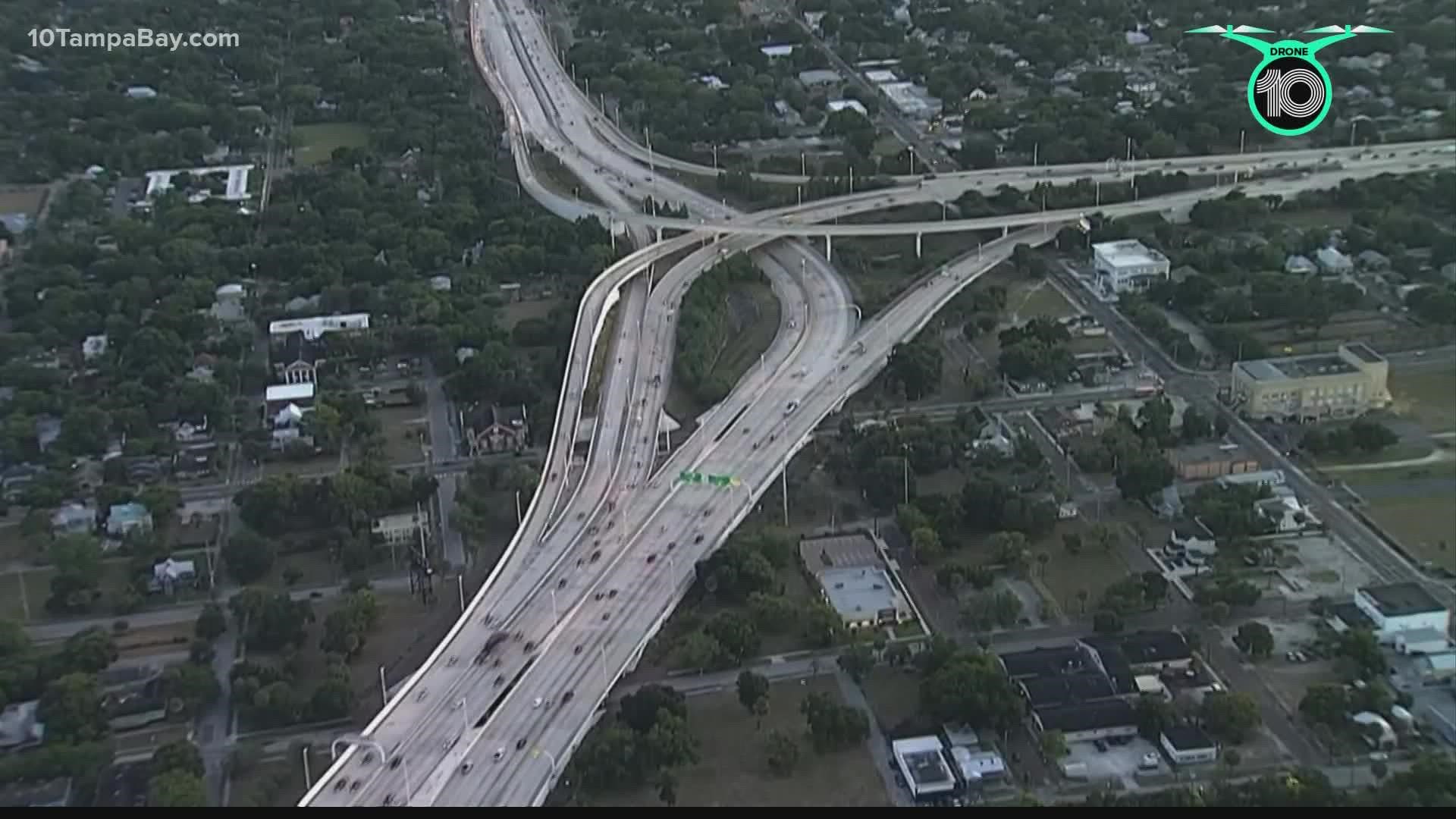 FDOT is adding a new lane in each direction from I-275 near I-4 to just north of Hillsborough Avenue.