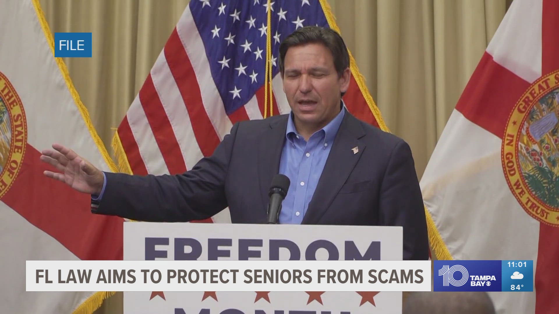 Gov. Ron DeSantis signed SB556 into law last week, allowing banks to delay dispersing money if they think seniors are being exploited.
