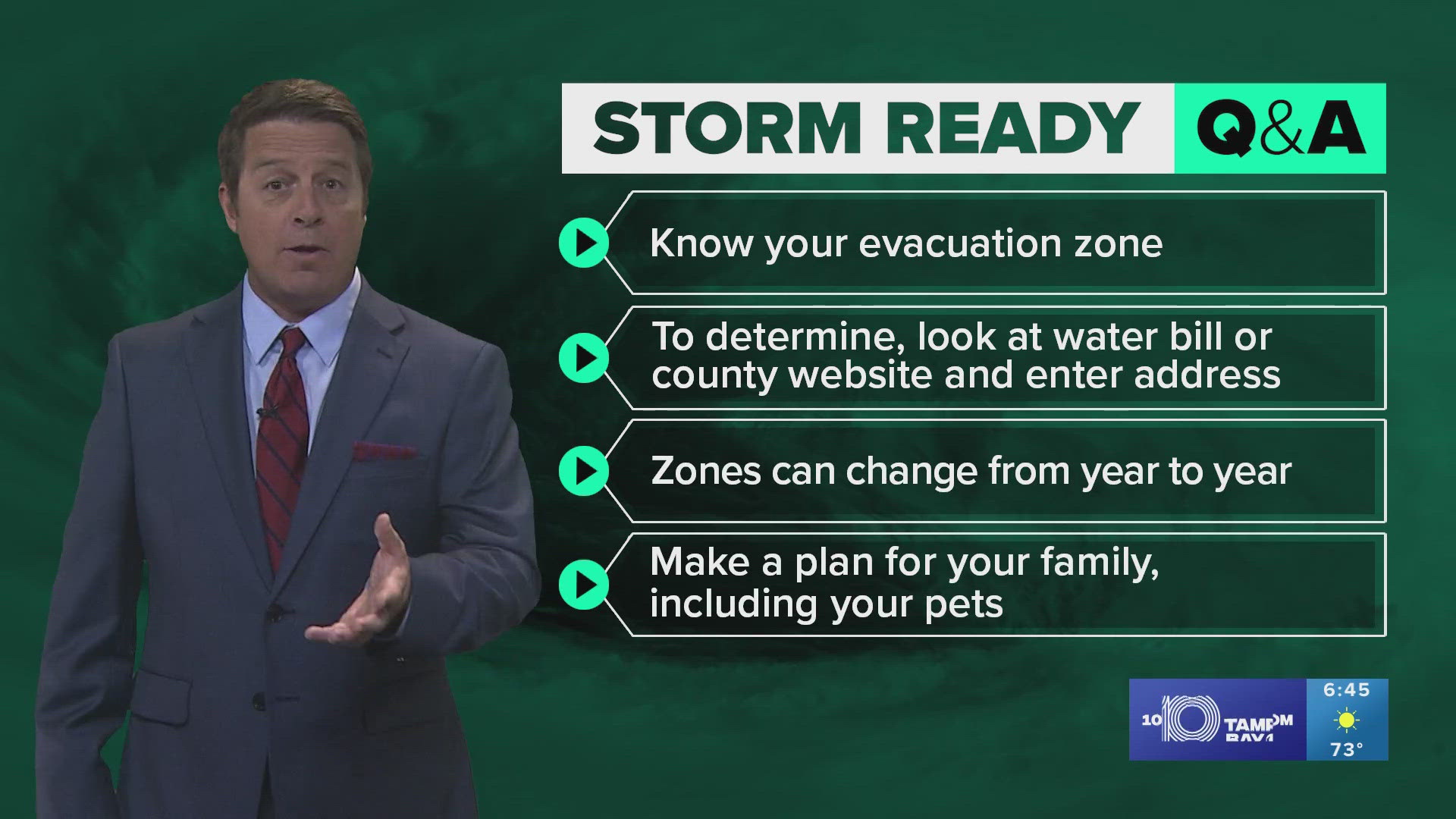 To find your evacuation zone, look at your water bill or on your counties website and put in your address.