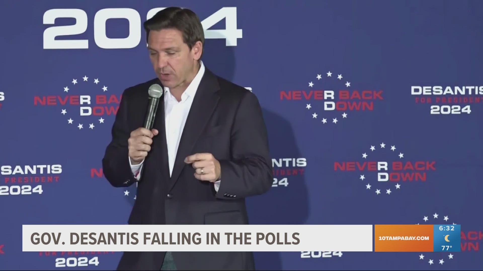DeSantis is expected to take center stage at the next GOP debate. His support has slipped in early voting states.