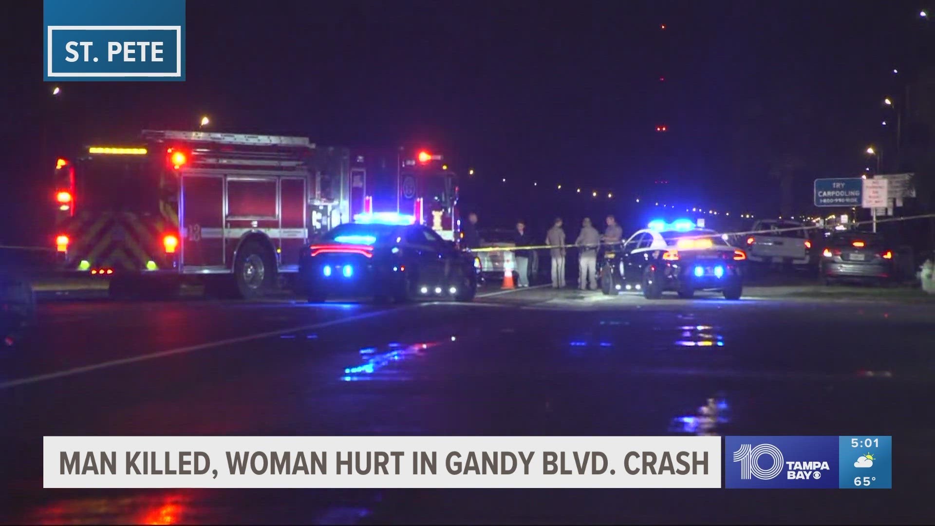 The woman got out of her car to help the pedestrian she hit when she was hit by a car.