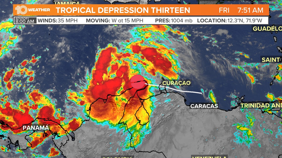 Tropical Depression Thirteen develops near the ABC islands | wtsp.com