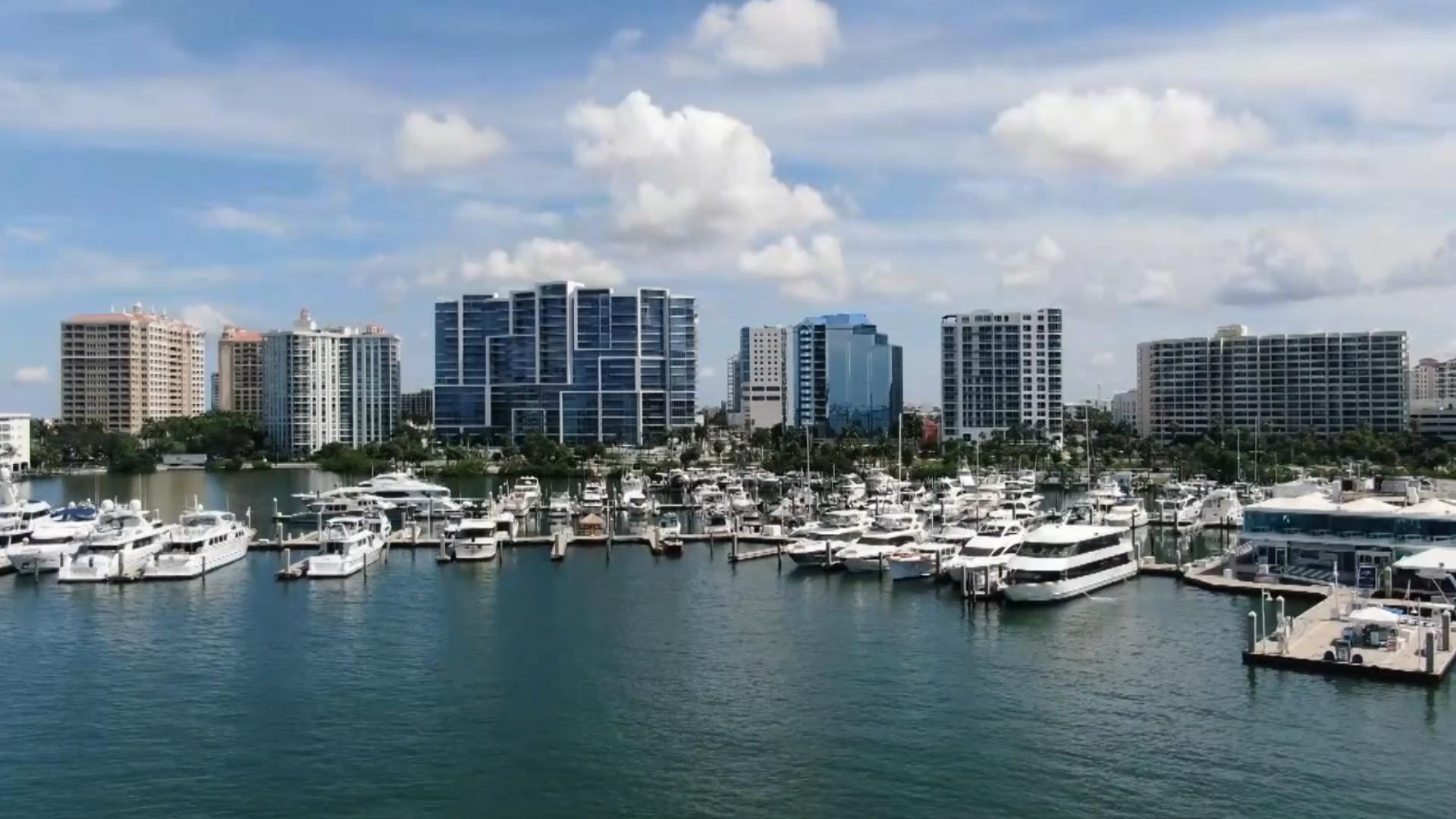 Enjoy a beautiful, bird's-eye view of the Tampa Bay area.