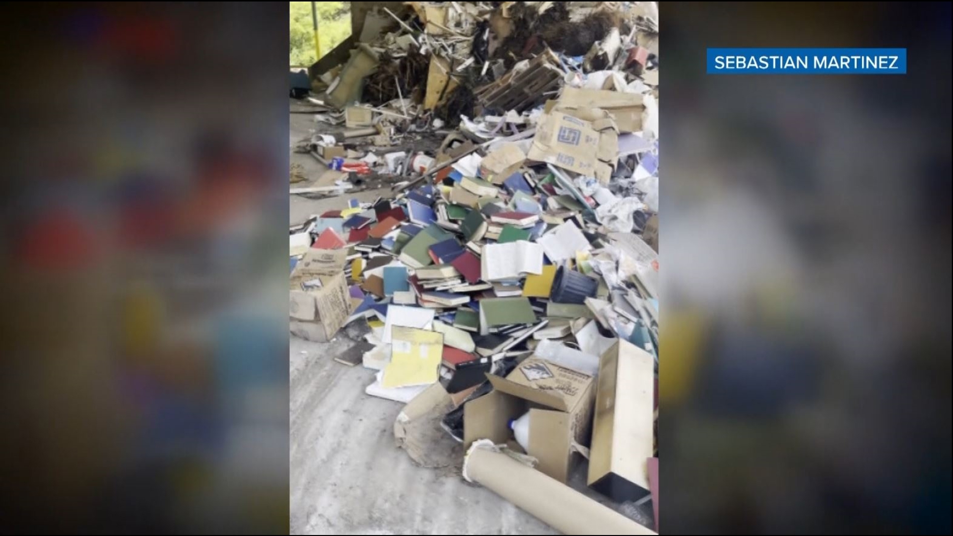 Leaders at the university have placed the library dean on administrative leave after a video shows thousands of books on diversity and gender in the dumpster.