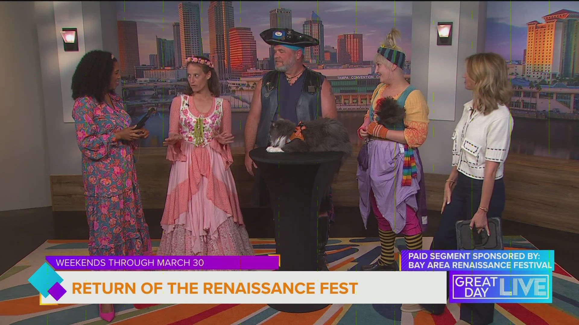 This story sponsored by Bay Area Renaissance Festival. These 16th Century European characters tell us all about the event that runs through March 30th.