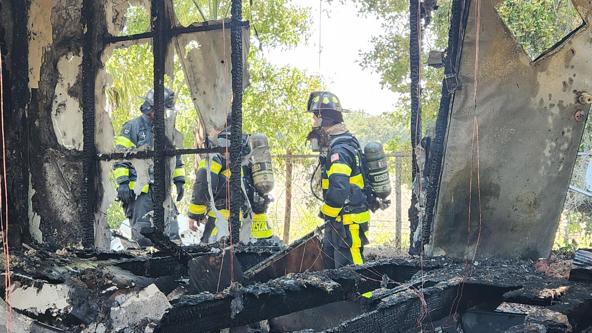 Hillsborough County Fire Rescue was able to get the fire under control after 30 minutes.