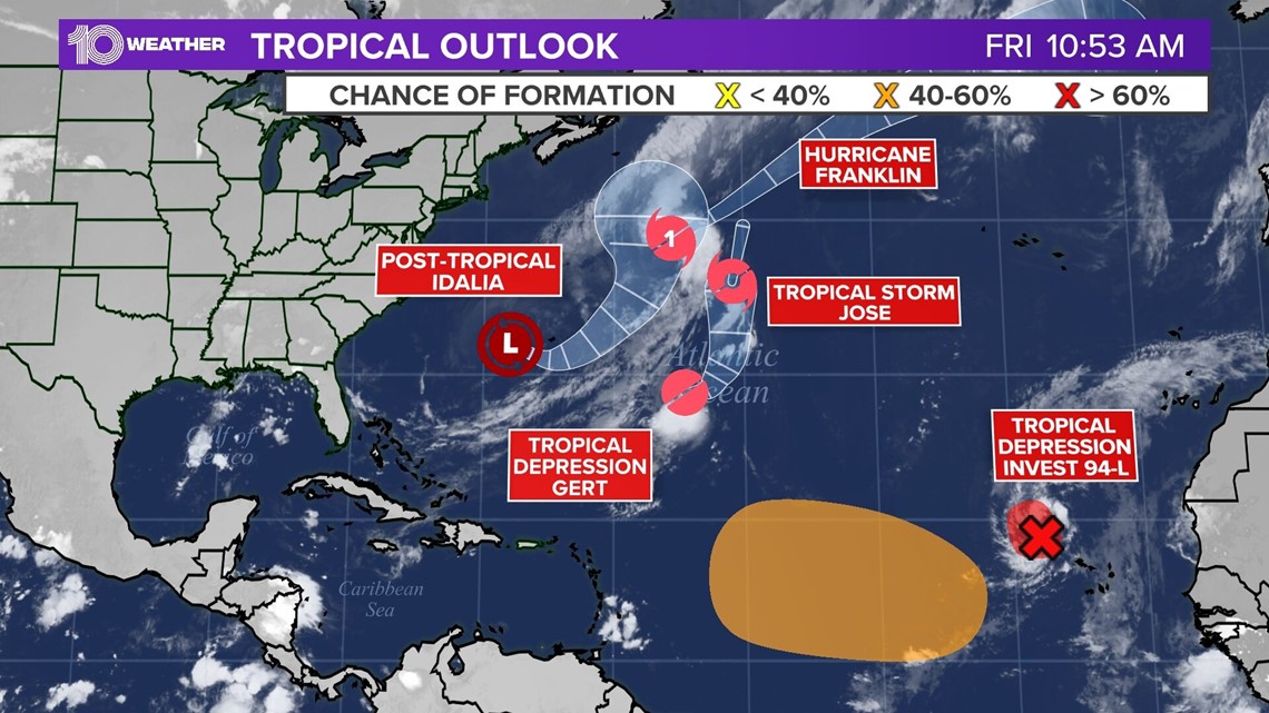 Tropical Depression Twelve Forms In The Atlantic | Wtsp.com