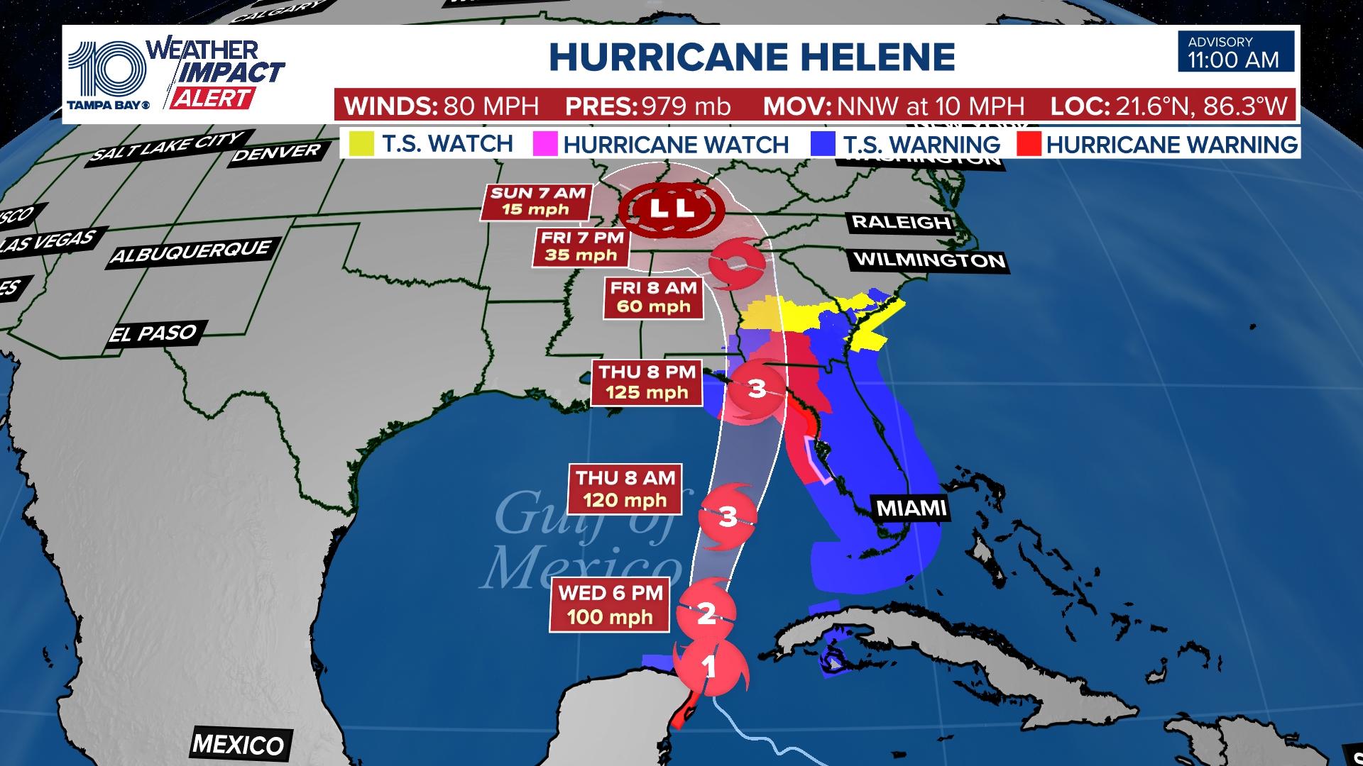 Tracking Hurricane Helene Impacts to Tampa Bay area