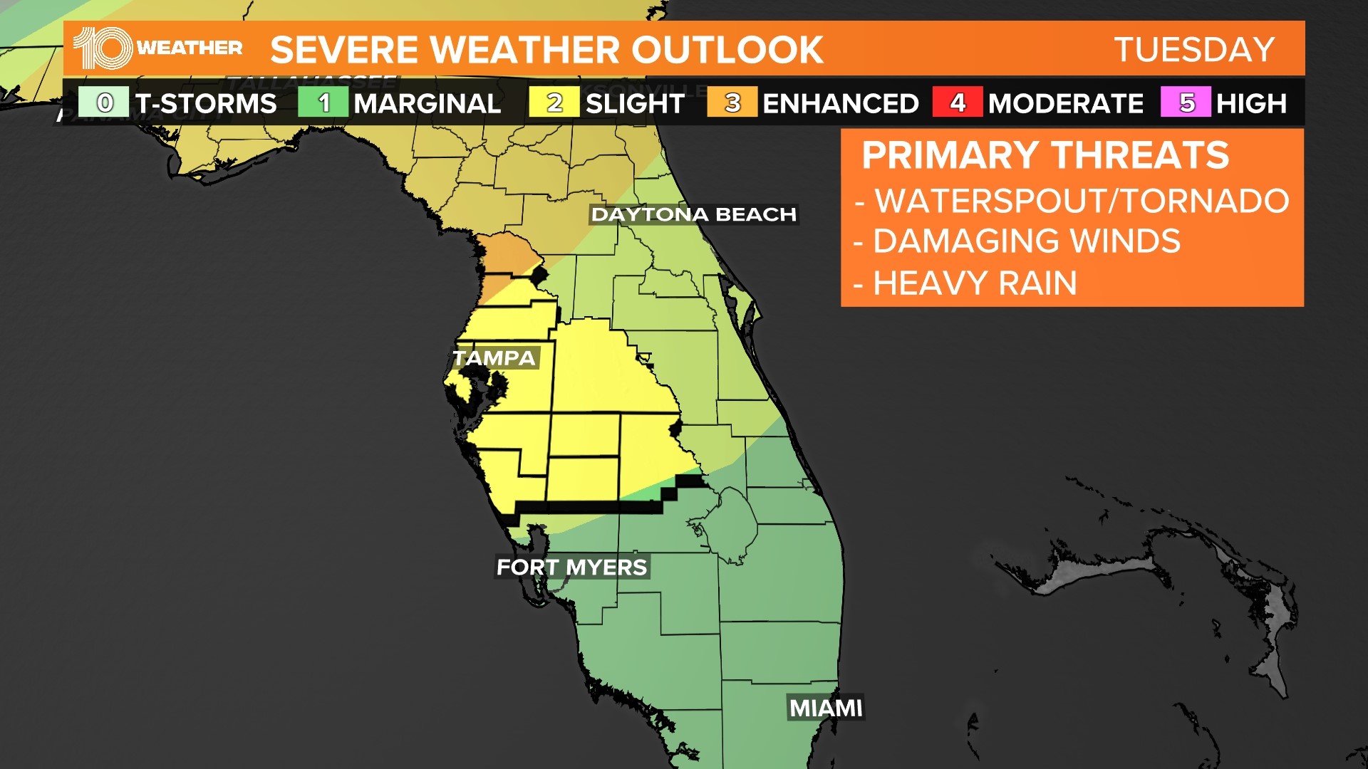 Tampa Bay severe storm threat possible Tuesday | wtsp.com