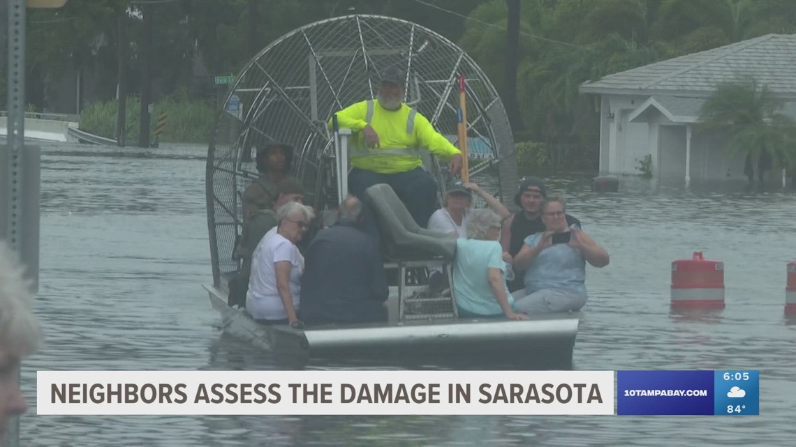 Record rainfall from Debby leaves Sarasota County residents underwater ...