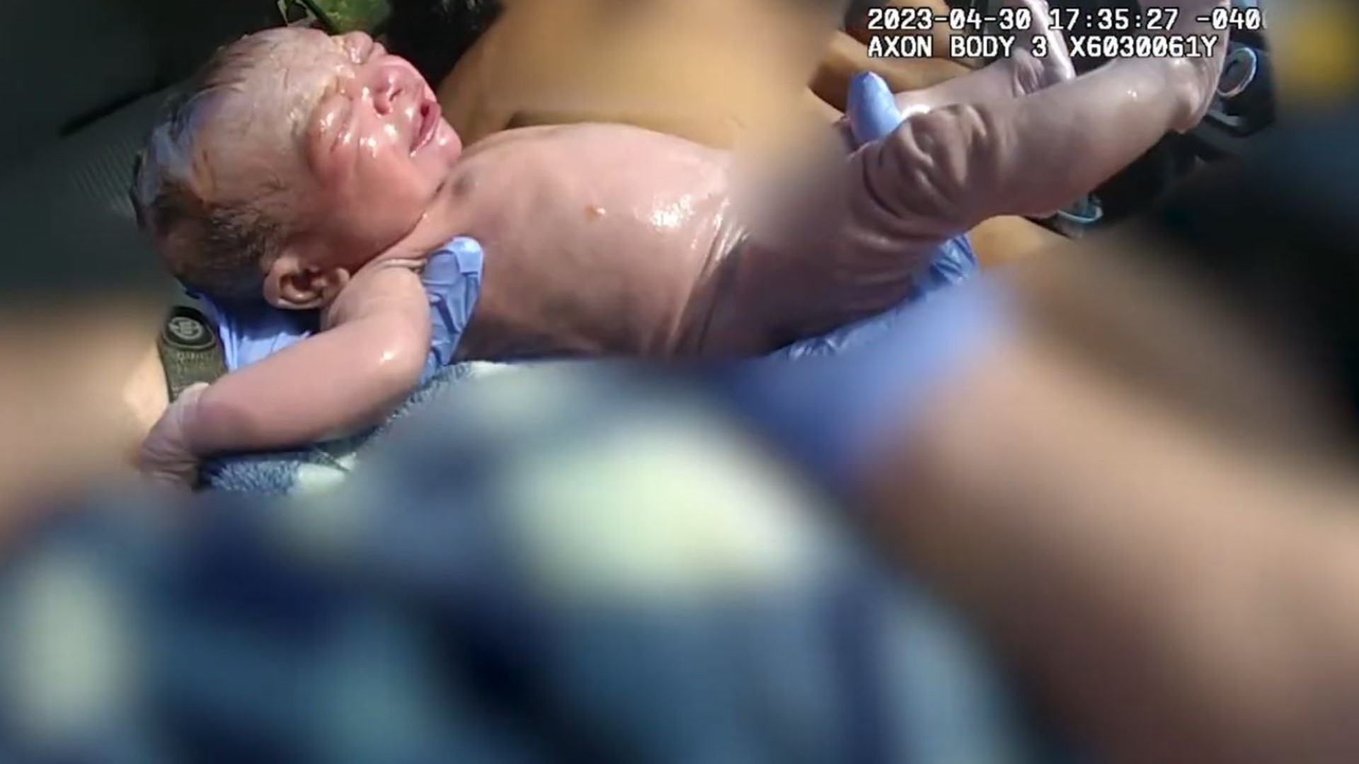 The deputy was able to provide "constant encouragement and emotional support" while also utilizing his training to make sure it was a safe delivery.