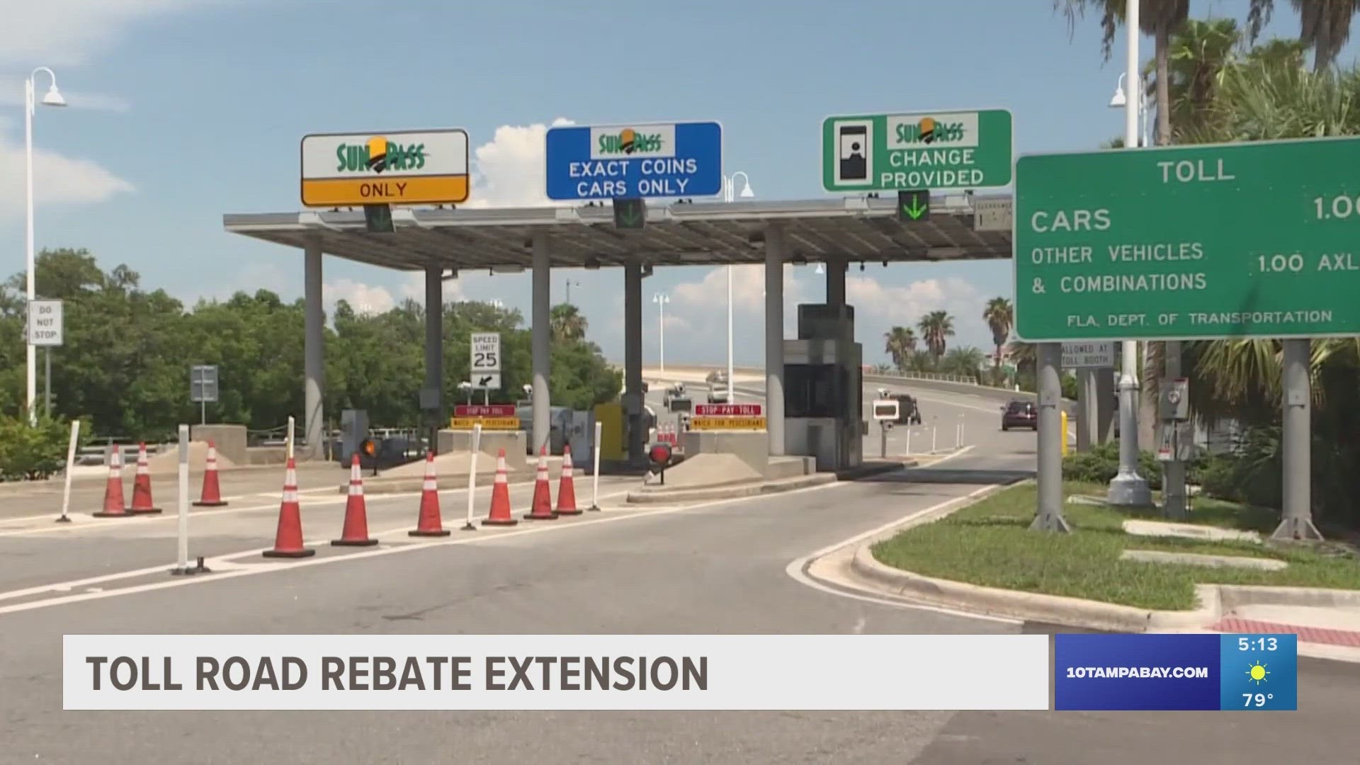 State lawmakers are poised to approve a one-year extension on a rebate program that could save you up to 50% on tolls each month using SunPass or E-ZPass.