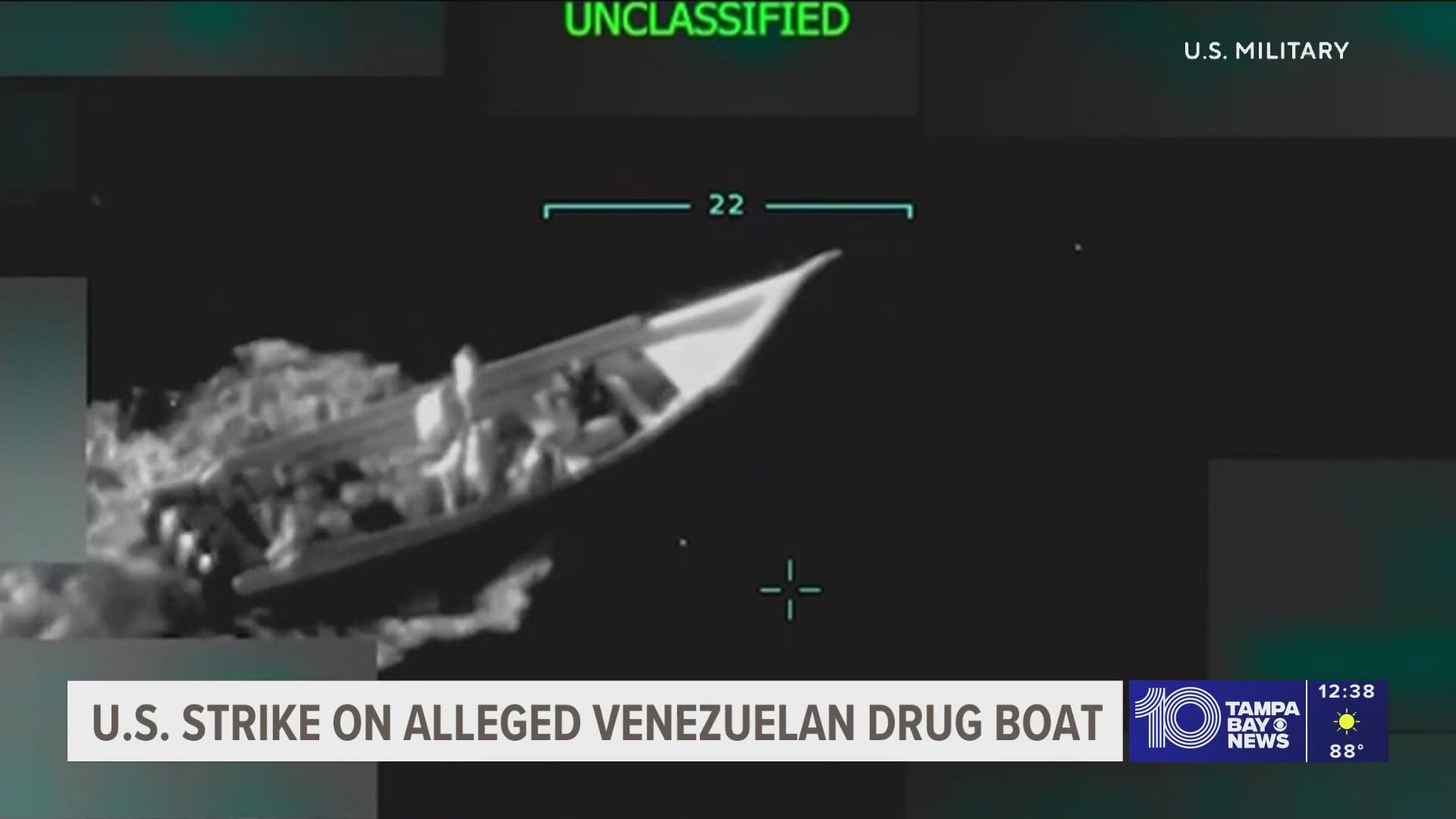 President Donald Trump said Tuesday the U.S. carried out a strike in the southern Caribbean against a drug-carrying vessel that departed from Venezuela.