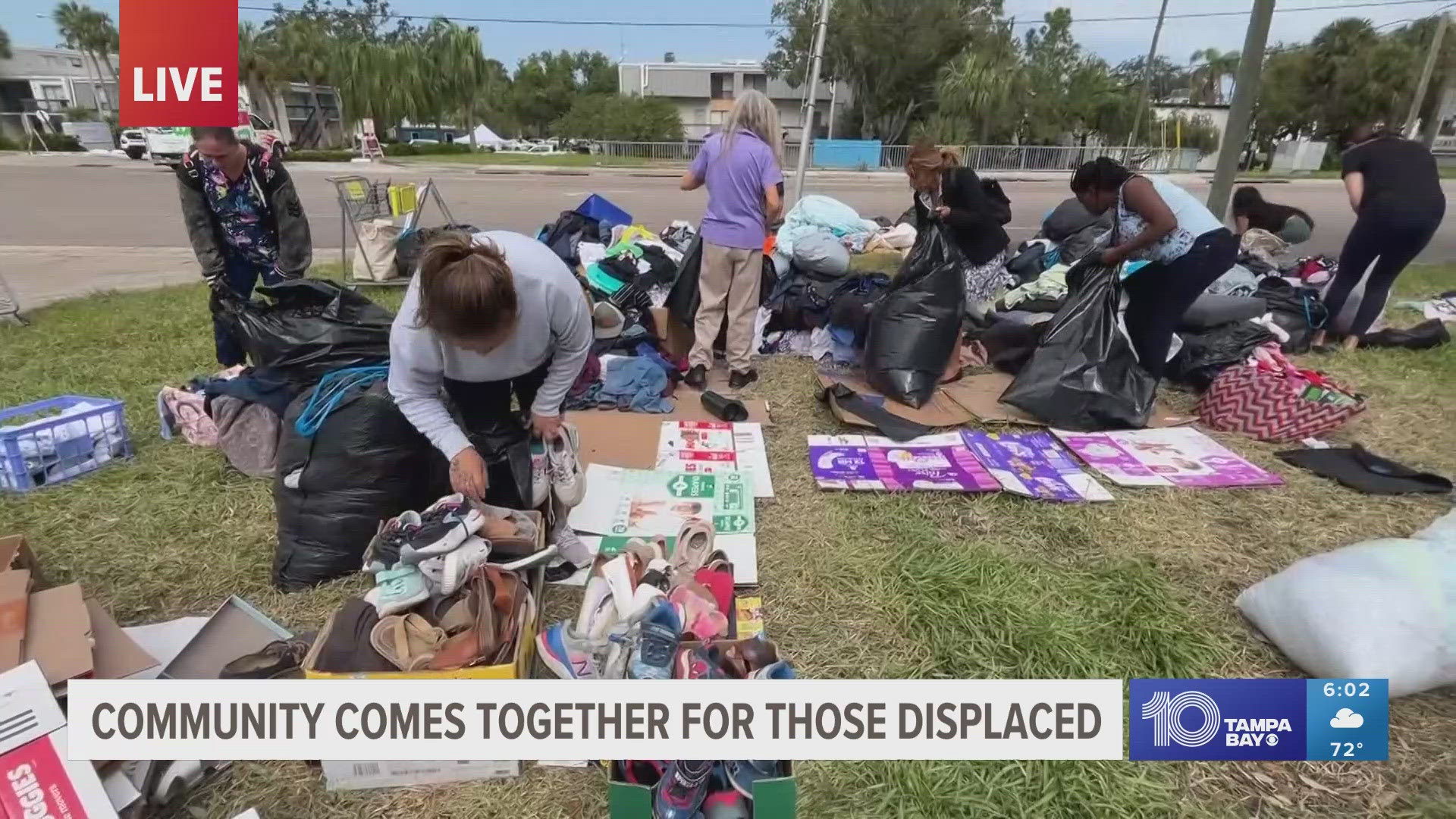 Hundreds were displaced after flash flooding from Hurricane Milton brought feet of water into the Standard Apartment complex, many lost everything.