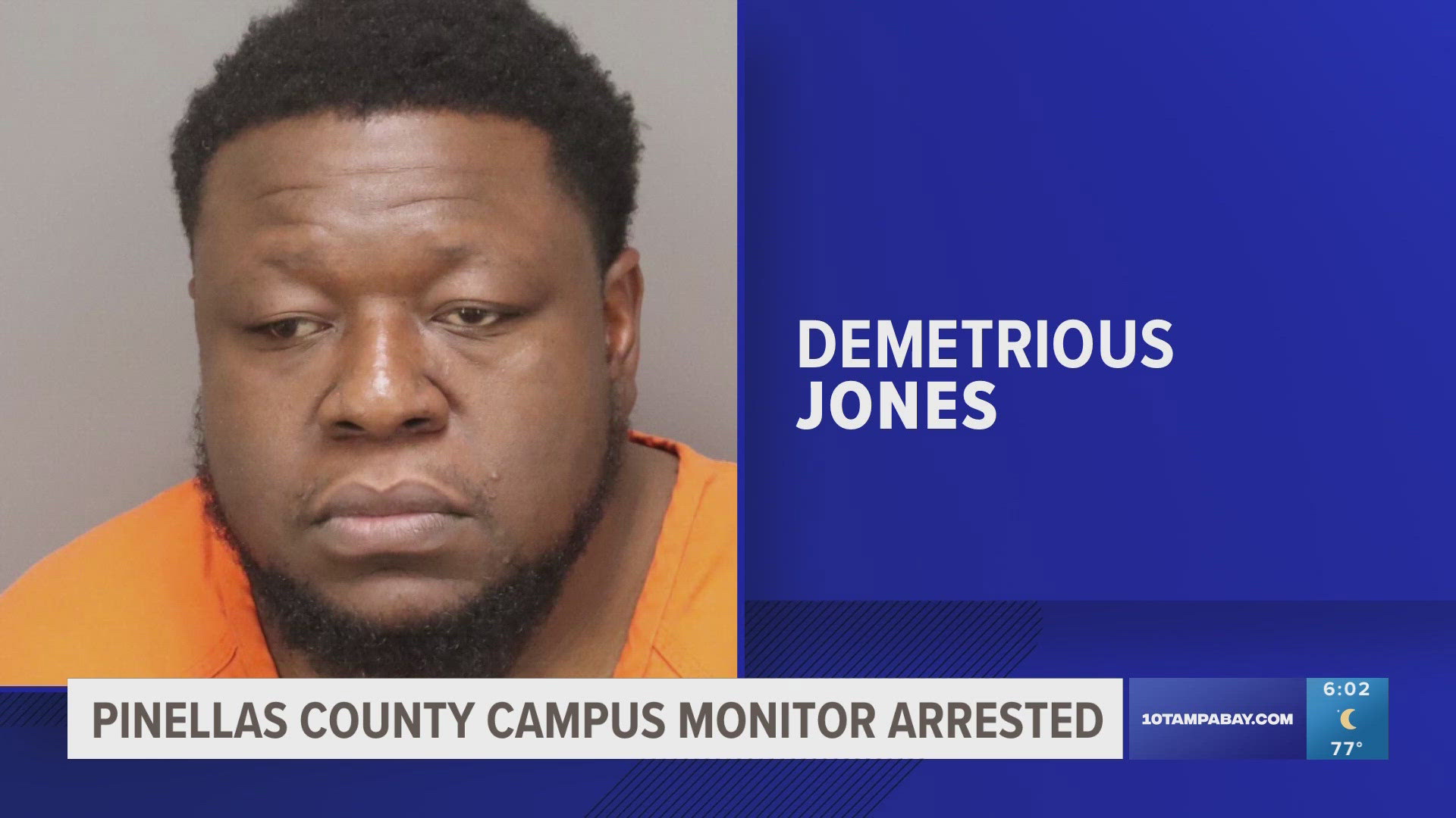 Police arrested Demetrious Jones for having sex with a 15-year-old student.