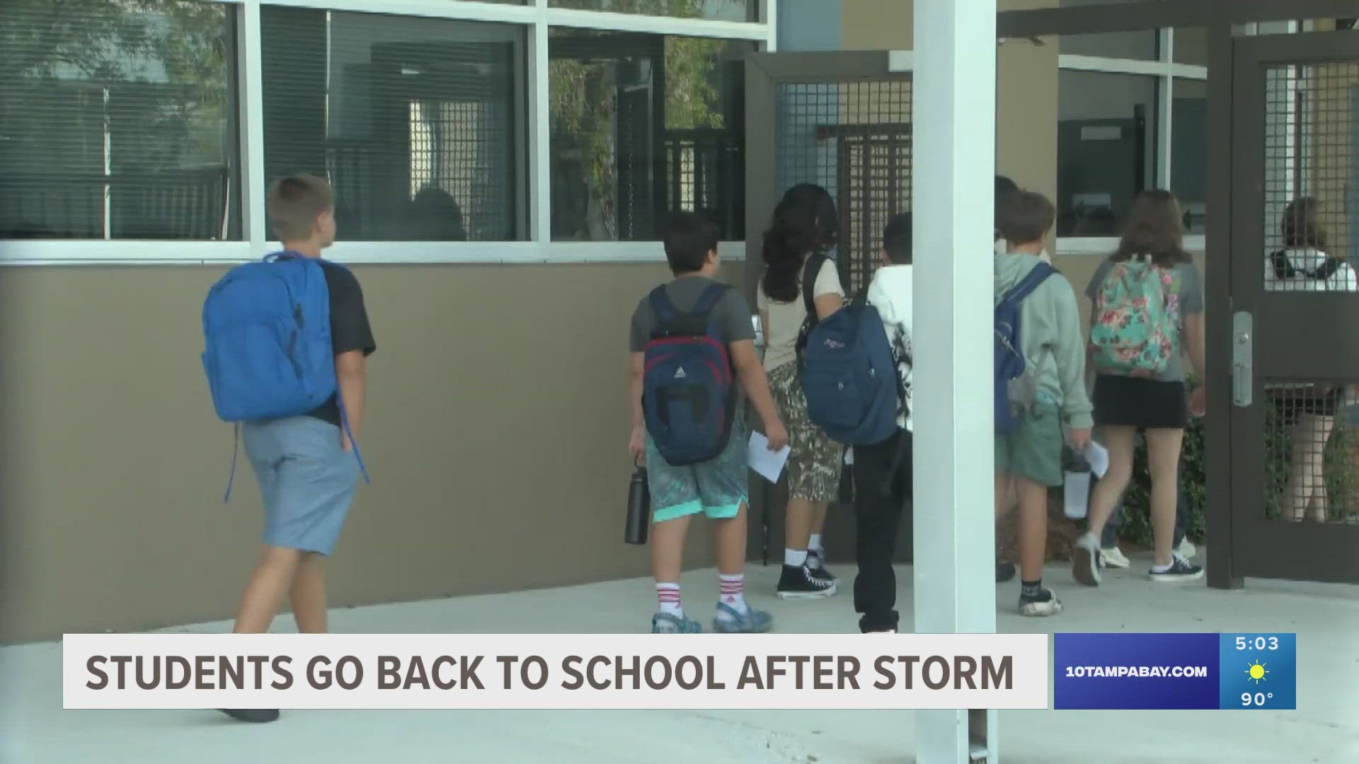 Days after Hurricane Debby hit Tampa Bay, the flooding still causing issues for families on the first day of school, including the loss of back to school supplies.