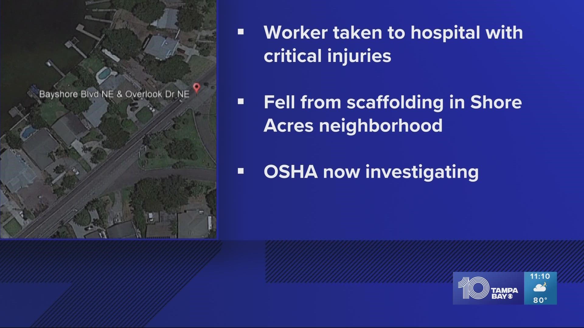 OSHA will investigate the incident, fire rescue said.