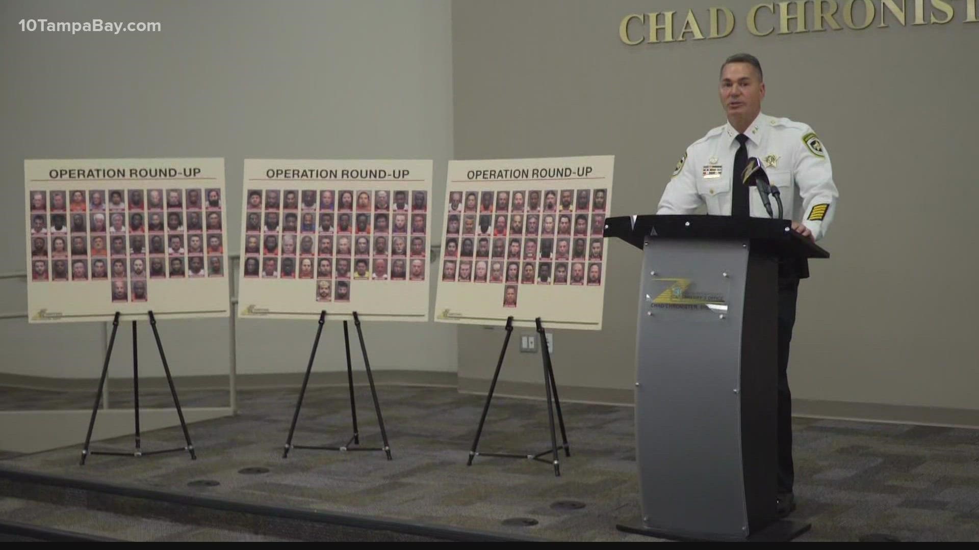 Sheriff Chad Chronister says four women and one teenager were rescued from human trafficking during the operation.