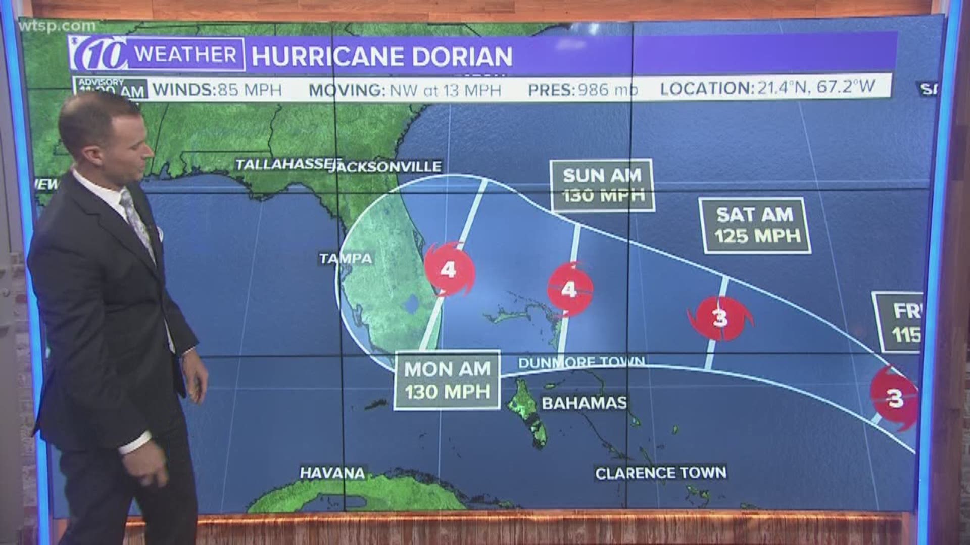 It's likely Dorian will become a Category 4 hurricane by the time it reaches Florida or the southeastern United States. https://on.wtsp.com/2MLDGew