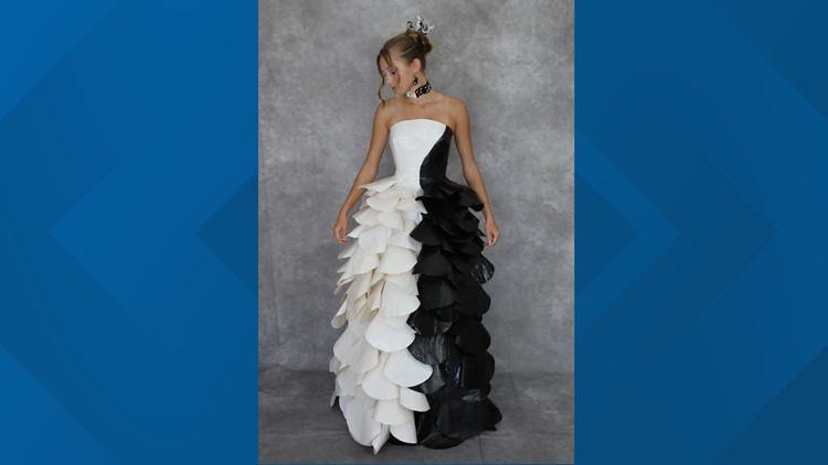 Yin and Yang inspires Pasco teen's dress made out of duct tape