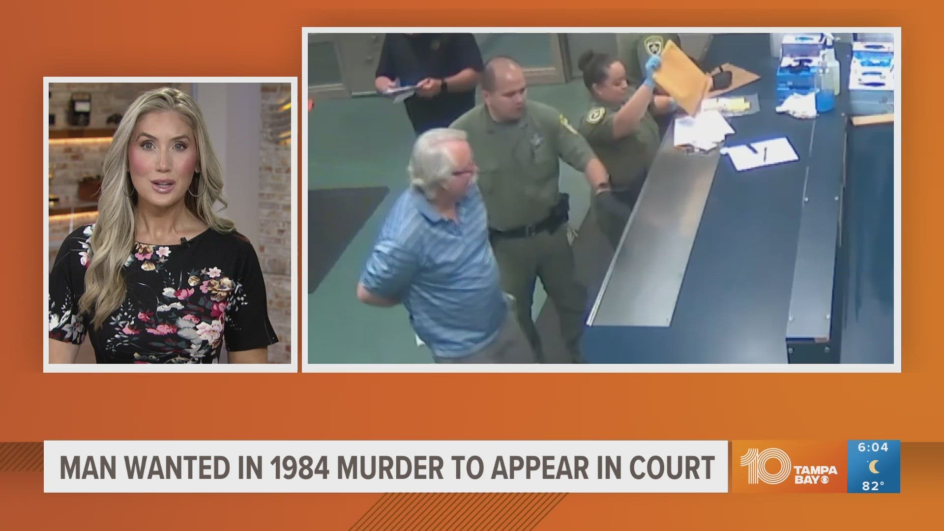 Donald Santini was arrested in California after being on the run since June 1984. He is linked to the strangling death of a Florida woman, Cynthia Ruth Wood.