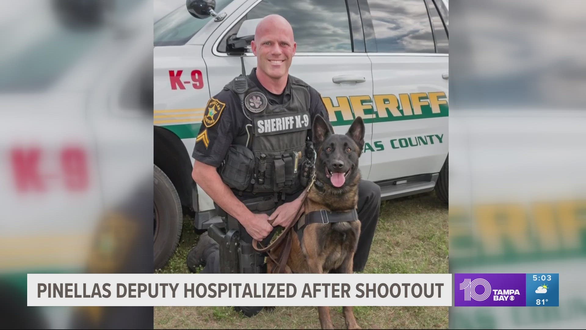 The deputy shot Sunday is still recovering in the hospital after surgery, the St. Petersburg Police Department explains.