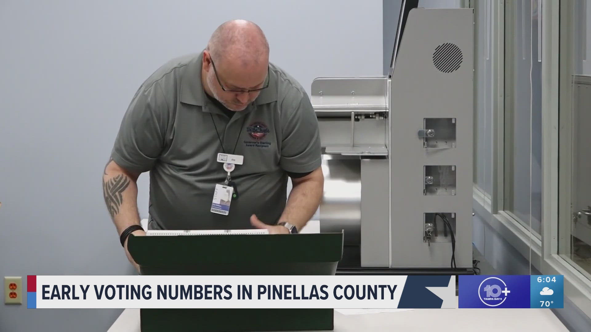 10 Tampa Bay's Nick Volturo provides the latest information on early voting numbers in Pinellas County.