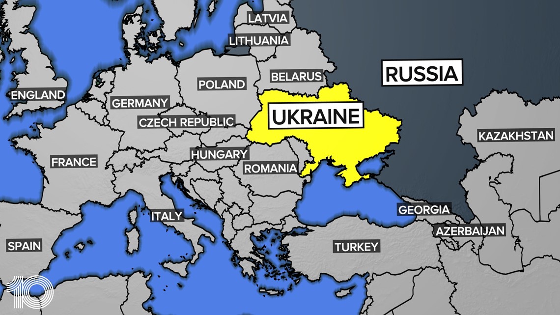 On world map ukraine Ukraine War