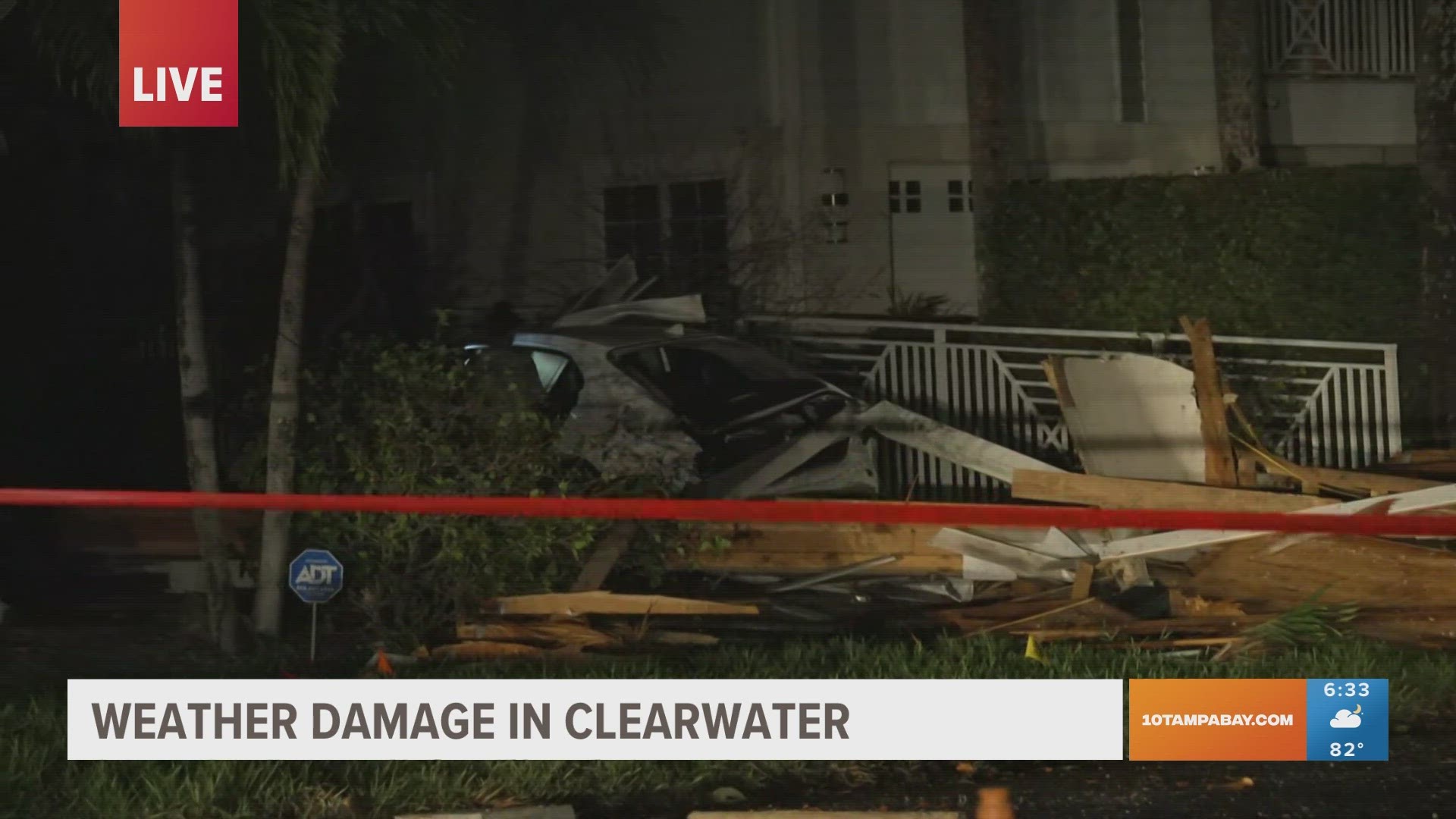 Andrea Lyon takes us to a neighborhood in Clearwater where storms caused destruction right in people's backyards.