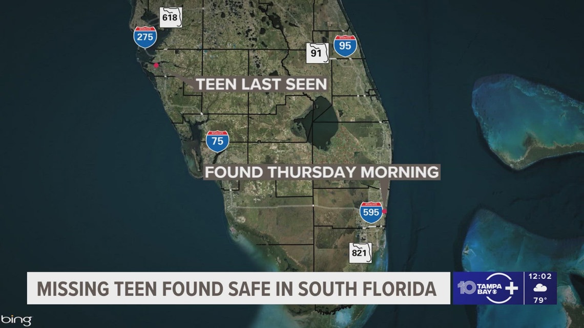 Person arrested after Bradenton teen found safe in Florida Missing ...