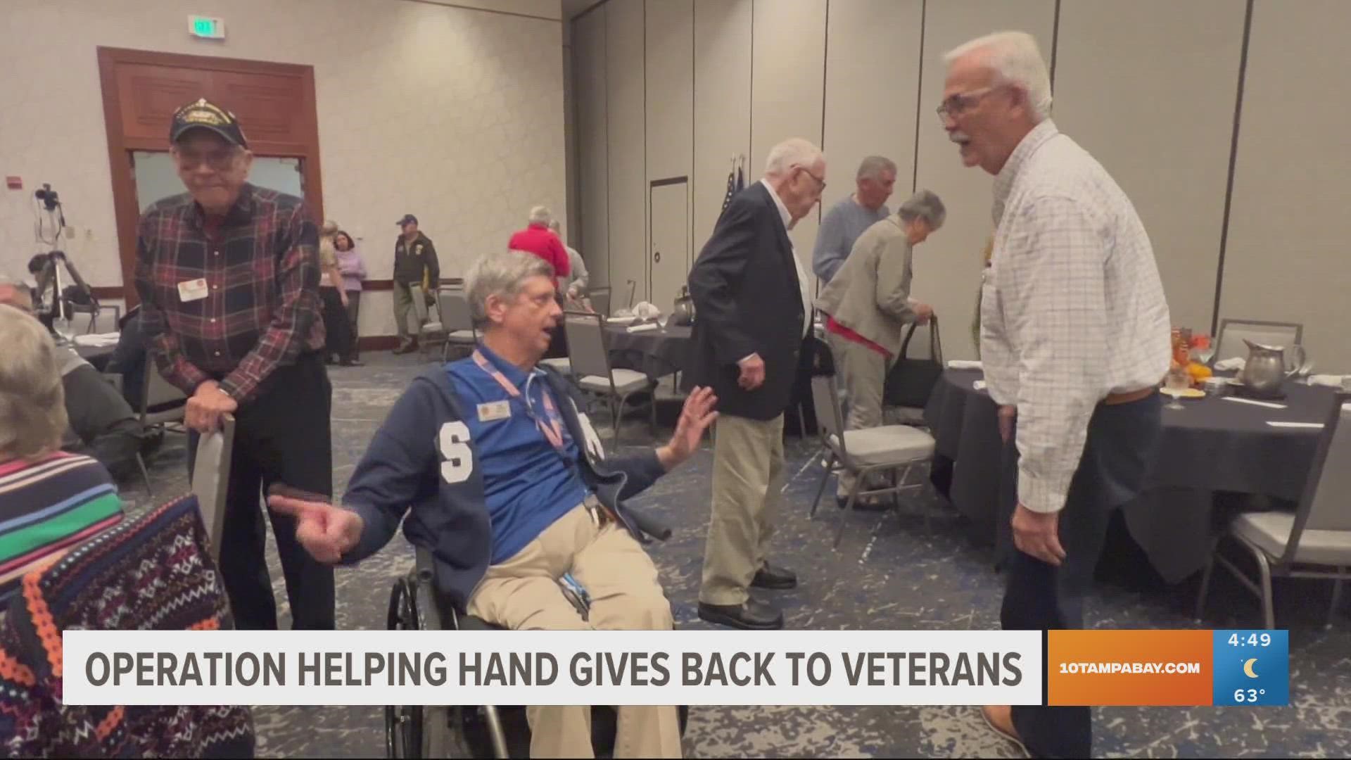 Operation Helping Hand holds monthly dinners to benefit veterans and their families.