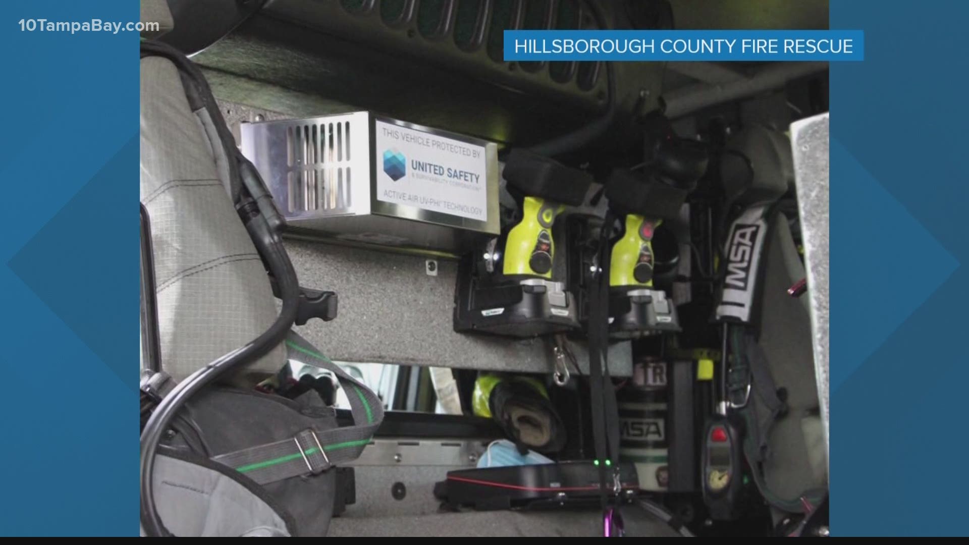 Hillsborough County Fire Rescue now has Active Air Purification Systems in trucks, ambulances to help clean the air when out on a call.