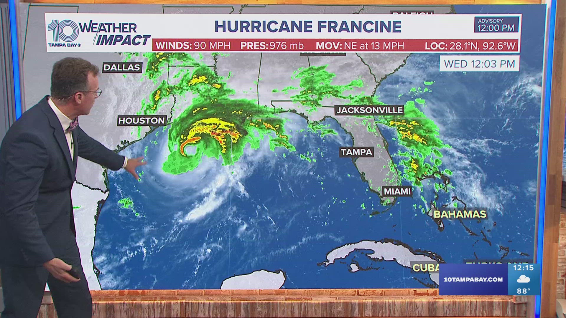 The storm is likely to make landfall as a Category 1 storm and then quickly weaken once its on land.