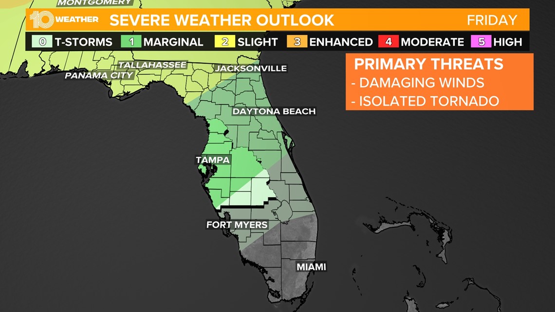 Severe weather forecast: Tampa Bay area forecast, storm timeline | wtsp.com