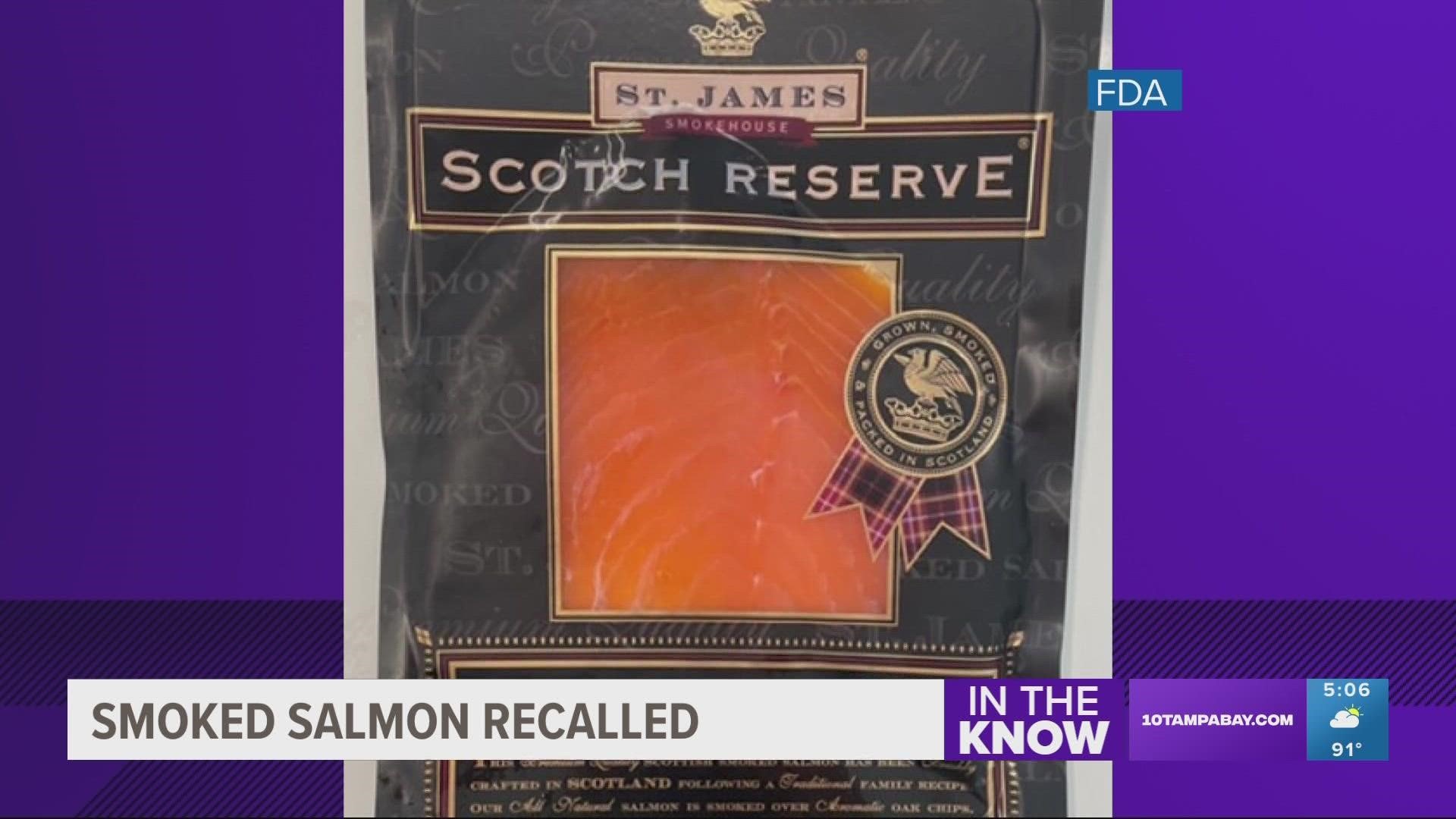 Any customers who have bought the contaminated salmon should immediately throw it out or return it to the store for a refund.