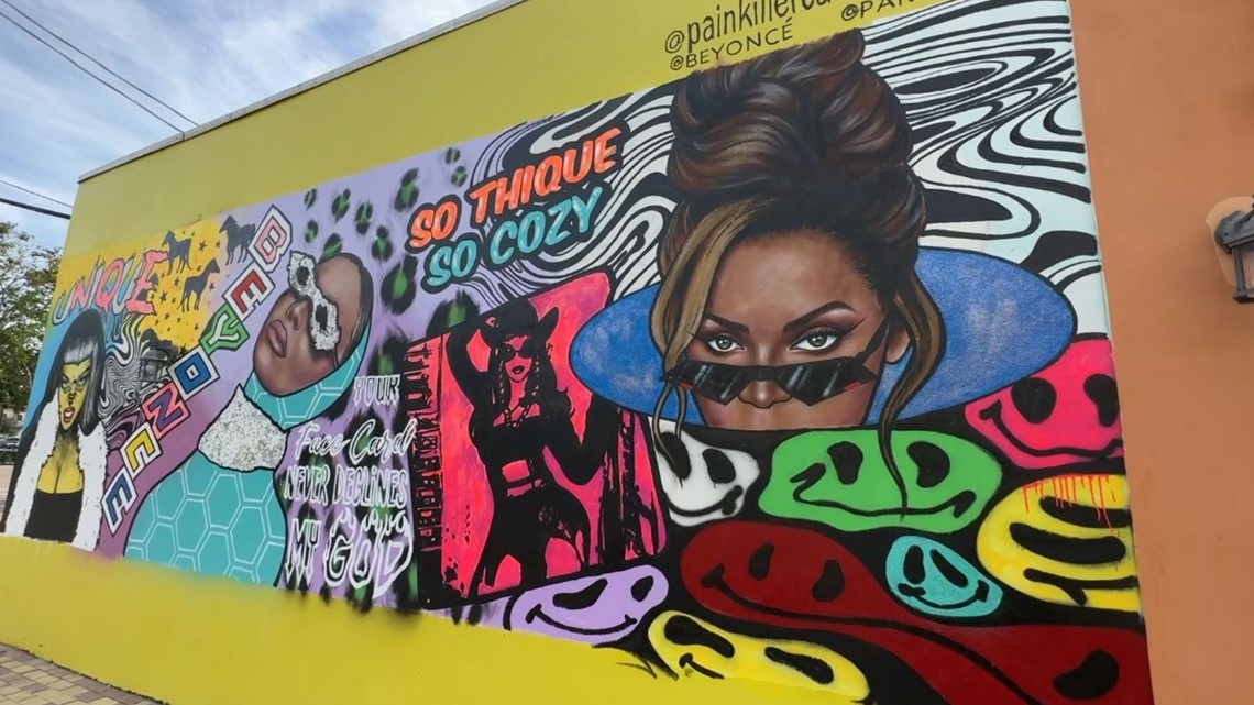 Beyoncé receives warm welcome to Tampa with large mural | wtsp.com