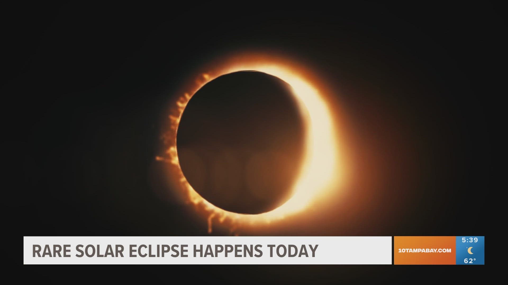 Make sure you have your eclipse glasses or viewer handy to see the partial eclipse in the Tampa Bay area.