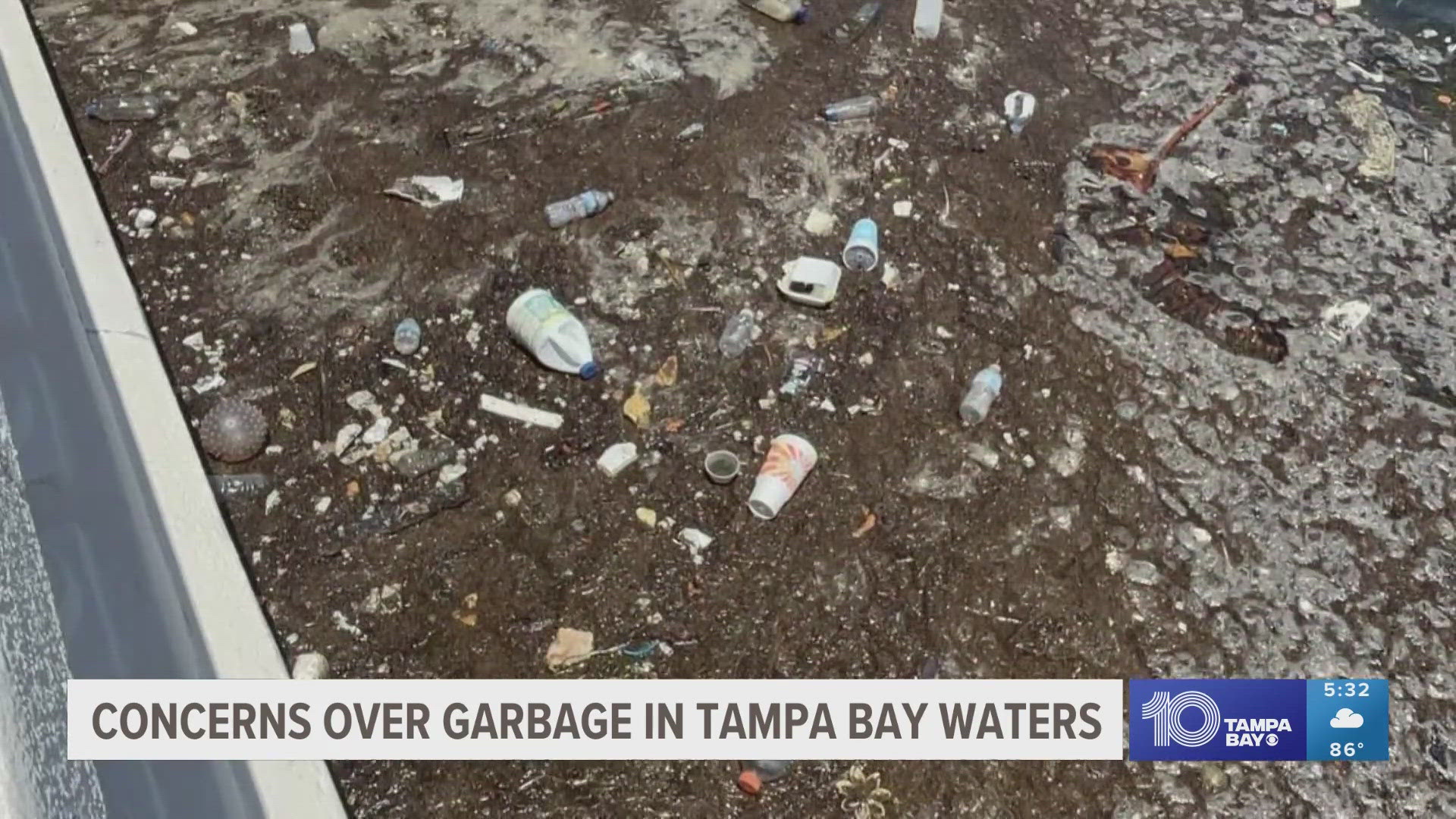 Locals are expressing concern over trash accumulation in Tampa Bay and urge the city and neighbors to do more.