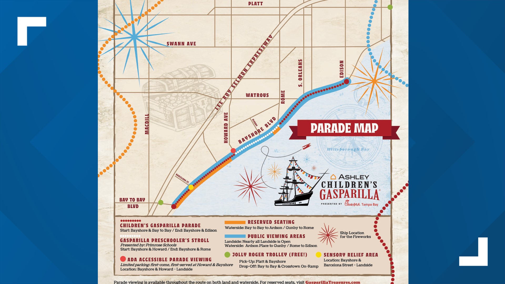 Children's Gasparilla Parade 2024 Date, parade route, parking