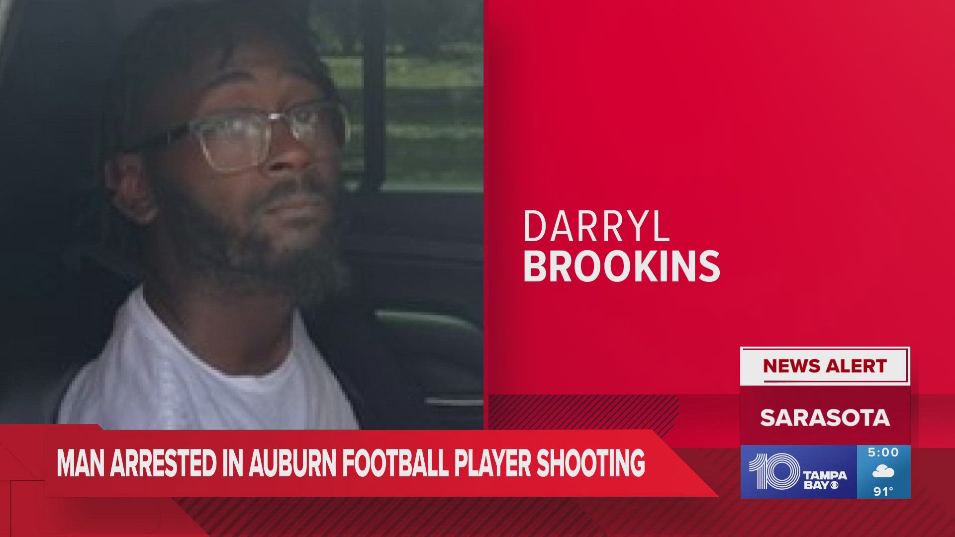 Darryl Brookins was arrested Wednesday afternoon with help from the U.S. Marshals Task Force, deputies said.