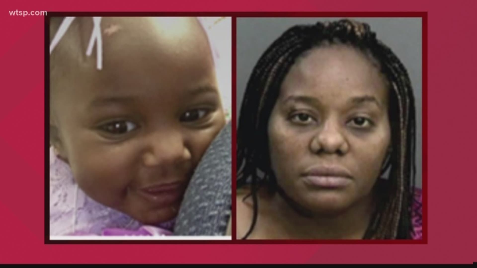 A Florida Missing Child Alert has been issued for a 1-year-old girl who was last seen in Tampa.

Investigators say Philyonnie Williams-Jones was last spotted in the 8000 block of Shady Wood Drive. She is described as 2 feet tall and 37 pounds. She has black hair and brown eyes.